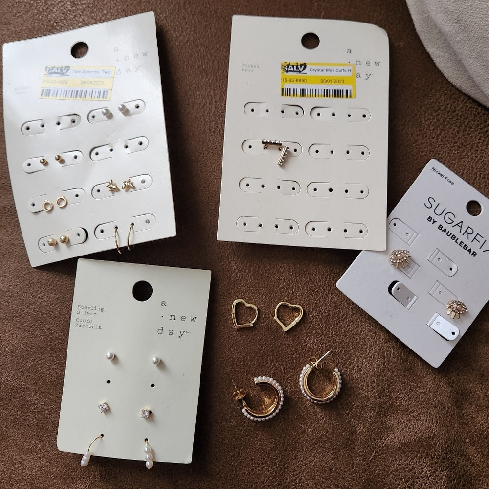 Gold & Pearl Earring Bundle A New Day & SugarFix
